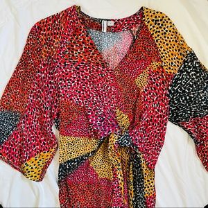 Anthropologie Blank London Size Small Multicolor Asymmetrical Mid Length